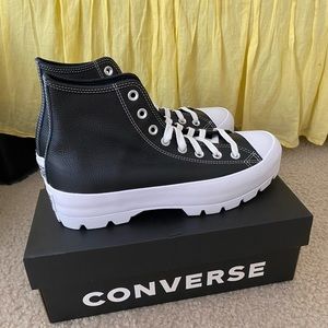 NWT Converse lugged leather high tops